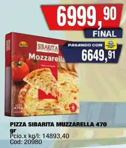 Maxiconsumo Sibarita mozzarella pizza oferta