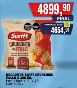 Maxiconsumo Swift bocaditos crunchies pollo oferta