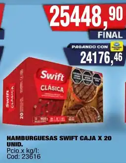 Maxiconsumo Swift hamburguesas clásica oferta