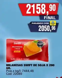 Maxiconsumo Swift milanesas de soja oferta