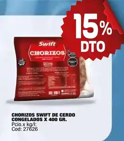 Maxiconsumo Swift chorizos de cerdo congelados oferta