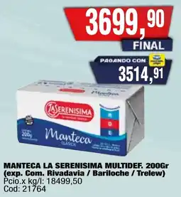 Maxiconsumo La serenisima manteca clasica oferta