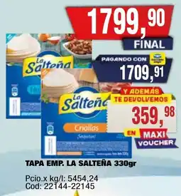 Maxiconsumo La salteña criollas oferta
