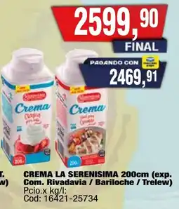 Maxiconsumo La serenisima crema oferta