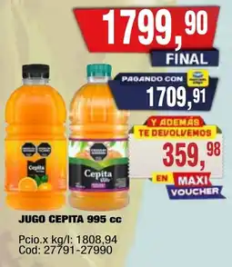 Maxiconsumo Cepita jugo oferta