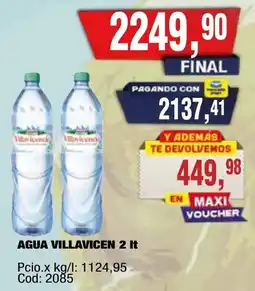 Maxiconsumo Villavicencio agua oferta