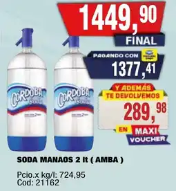 Maxiconsumo Cordoba soda oferta