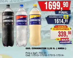 Maxiconsumo Cunnington gas oferta