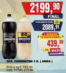 Maxiconsumo Cunnington gas oferta
