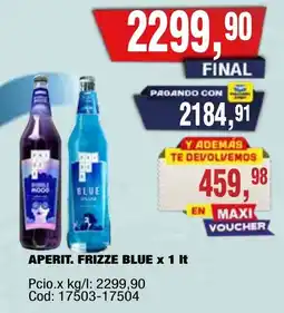 Maxiconsumo Aperit. frizze blue oferta