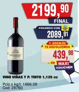 Maxiconsumo Viñas y p. tinto oferta