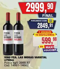Maxiconsumo Finca las moras viniatal oferta