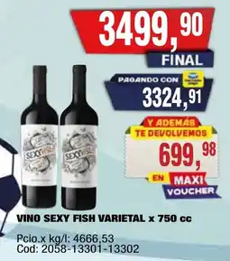 Maxiconsumo Sexy fish vino varietal oferta