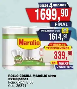 Maxiconsumo Marolio rollo cocina ultra oferta