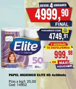 Maxiconsumo Elite papel higienico oferta