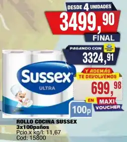 Maxiconsumo Sussex rollo cocina ultra oferta