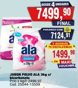 Maxiconsumo Ala jabon polvo lavado total oferta