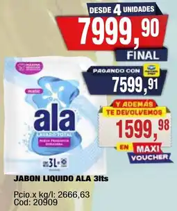 Maxiconsumo Ala jabon liquido oferta