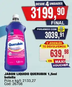Maxiconsumo Querubín jabón líquido oferta