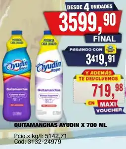 Maxiconsumo Ayudín quitamanchas oferta