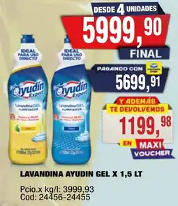 Maxiconsumo Ayudin lavandina gel oferta