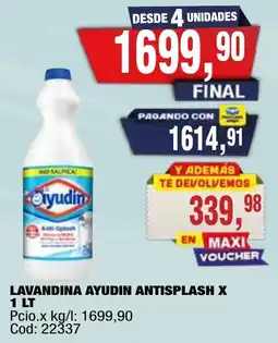 Maxiconsumo Ayudin lavandina antisplash oferta