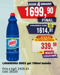 Maxiconsumo Odex lavandina gel oferta
