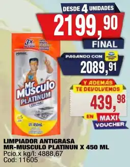 Maxiconsumo Mr musculo limpiador antigrasa oferta