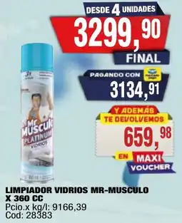 Maxiconsumo Mr musculo limpiador vidrios oferta