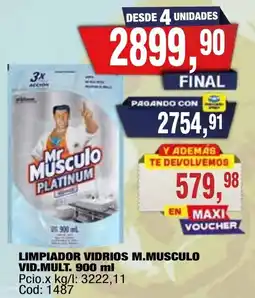 Maxiconsumo Mr Musculo limpiador vidrios mult oferta