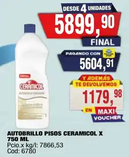 Maxiconsumo Ceramicol autobrillo pisos oferta