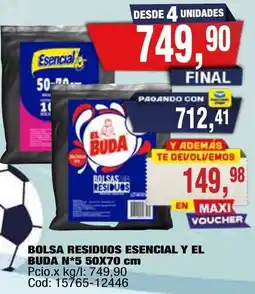Maxiconsumo El buda bolsa residuos esencial oferta