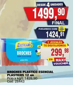Maxiconsumo Esencial broches oferta