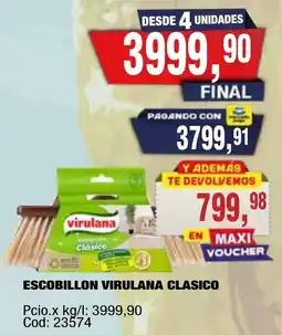 Maxiconsumo Virulana escobillon clasico oferta