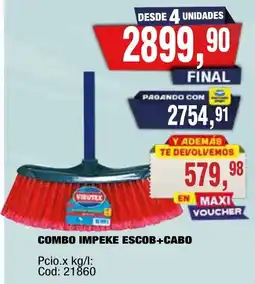 Maxiconsumo Virutex combo impeke escob+cabo oferta