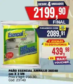 Maxiconsumo Esencial paño multiuso absorbente oferta