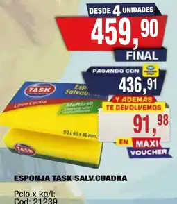 Maxiconsumo Task esponja salvau oferta