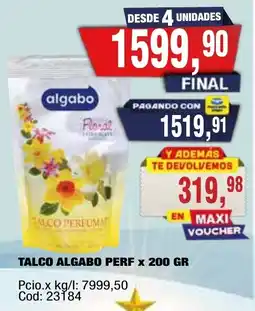 Maxiconsumo Algabo talco perfumal floral oferta