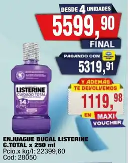 Maxiconsumo Listerine enjuague bucal oferta