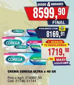 Maxiconsumo Corega crema ultra oferta