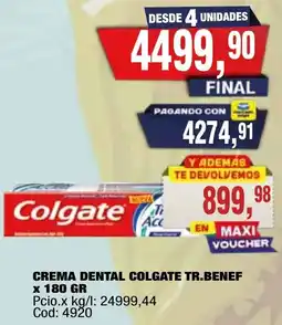 Maxiconsumo Colgate crema dental tr.benef oferta