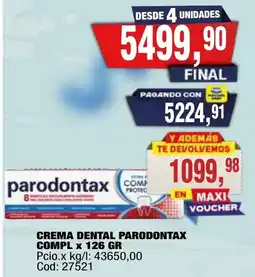 Maxiconsumo Parodontax crema dental oferta