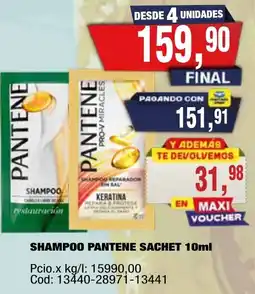 Maxiconsumo Pantene shampoo sachet 10ml oferta