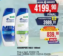Maxiconsumo Head&shoulders shampoo oferta