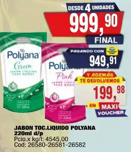 Maxiconsumo Polyana jabon liquido oferta