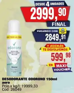 Maxiconsumo Odorono desodorante oferta