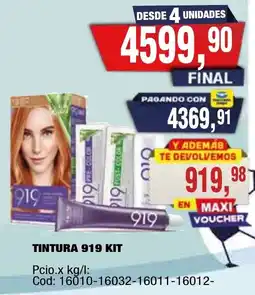 Maxiconsumo 919 tintura kit oferta