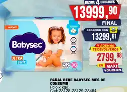 Maxiconsumo Babysec pañal bebe oferta