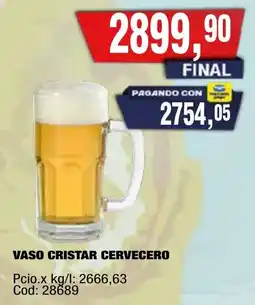 Maxiconsumo Vaso cristar cervecero oferta