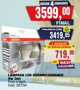 Maxiconsumo Osram lampara led osram/ledvance oferta